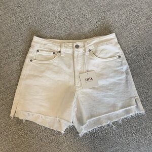Grey Bandit JBD white jean shorts